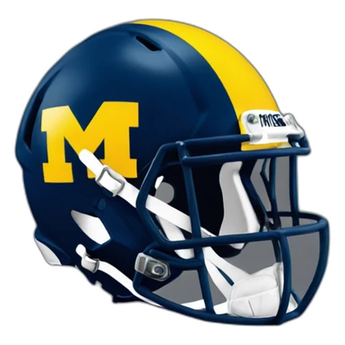 University of Michigan wolverines football helmet sticker