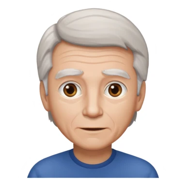 boy hair brown 70 yeear old hairr white sticker