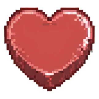 red heart, classic love symbol sticker