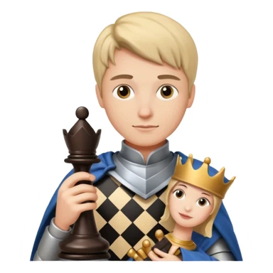 Player holding a knight,Chess club. sticker