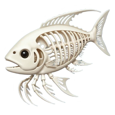 Fish t bones sticker