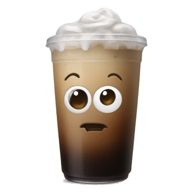 Gothic iced coffee sticker