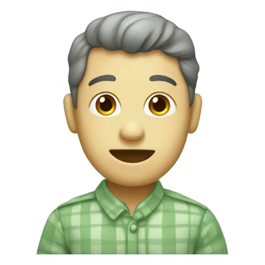 sage green cute check sign  sticker