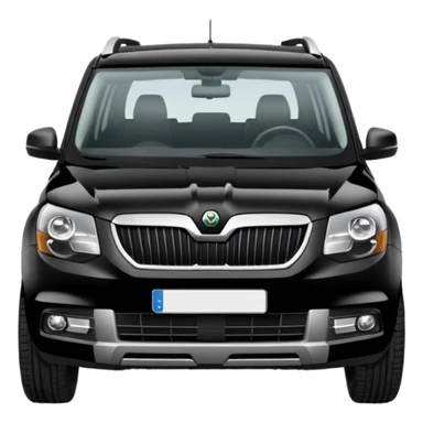 Skoda yeti black sticker