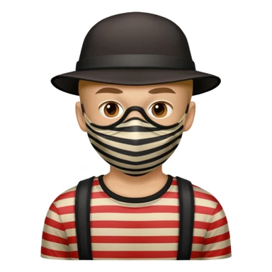  portrait of robber  sticker