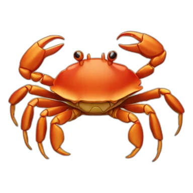 crab made out of rock sticker