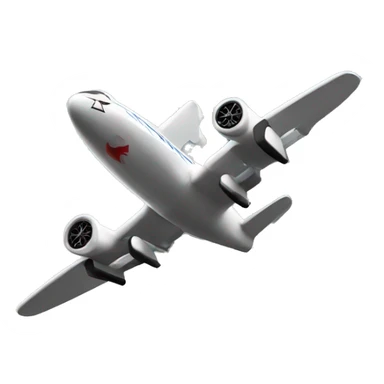 Toy plane crashing into skyscraper sticker