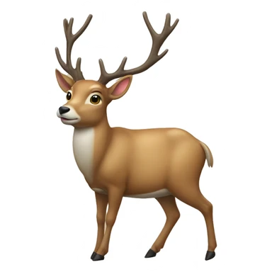 Deer with a pew pew sticker