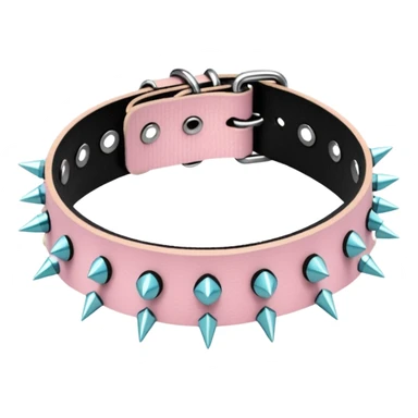 pastel spiked choker sticker