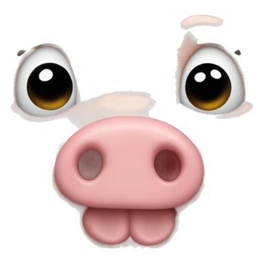 pig nose sticker