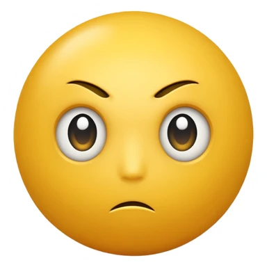 hard stare normal emoji sticker