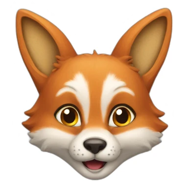 Renard sur lapin sticker