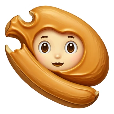 Peanut in caramel sticker