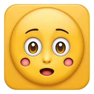 Nervous but excited emoji sticker