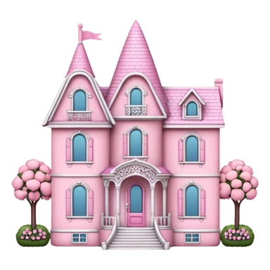 pink dollhouse sticker