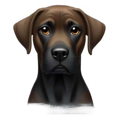 Black boxador  sticker