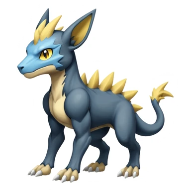 Manectric-Luxray-Cubone-Trico-Draco-Fakémon-hybrid-creature (full body), 4 legs sticker