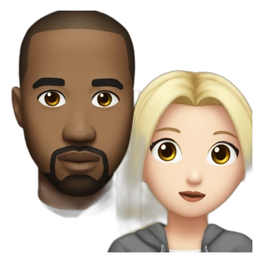 TWICE Blonde Chaeyoung with Kanye West sticker