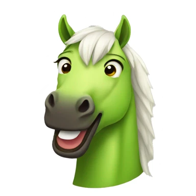 Horse avacado sticker
