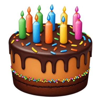 Chocolate cake with sprinkles  sticker