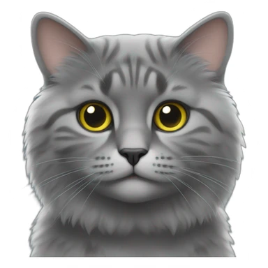 Gris du gabon sur chat sticker