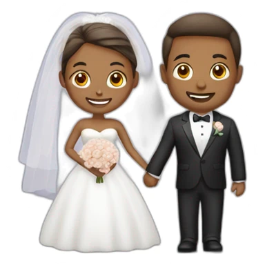 Just married sticker