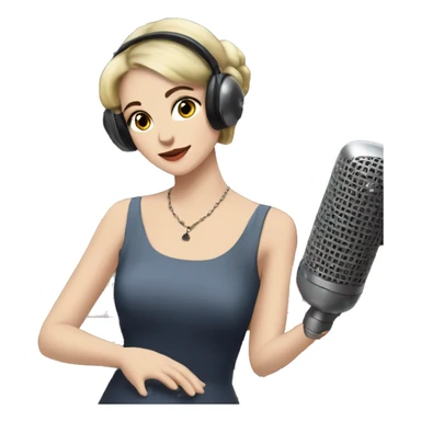 aesthetic downtonw loft girl listen music in the moonligth sticker