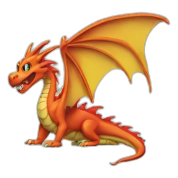 Dragon on 90s computer sticker