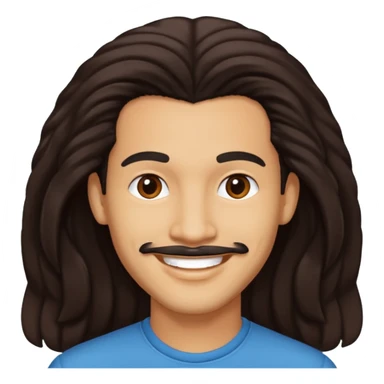 Bobby DeBarge (1956-1995) with long dark brown hair sticker