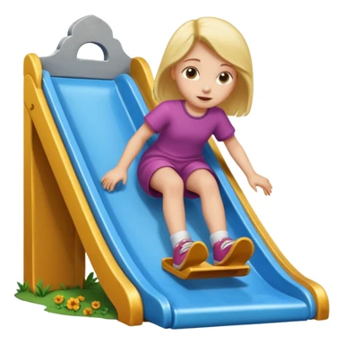 Kaydiraktan mezara giden cocuk ( kiz) sticker