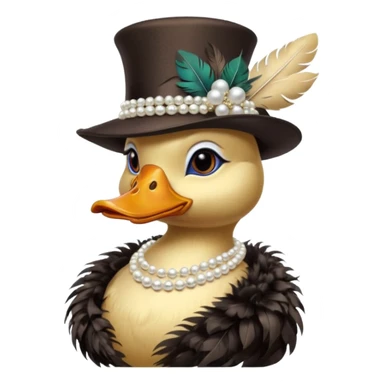 socialite duck sticker