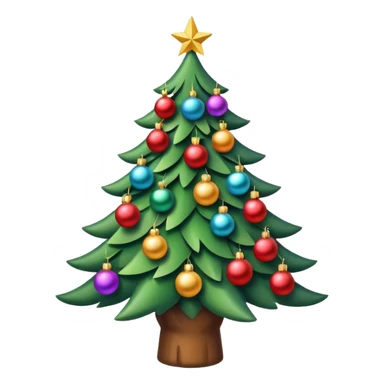 Unique Christmas tree sticker