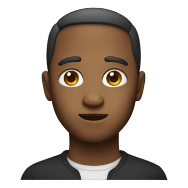 Person with big forehead sticker