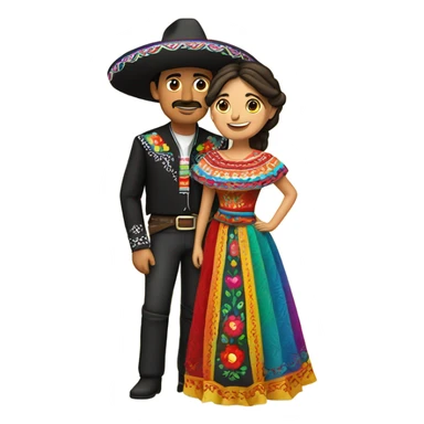 Mexican couple  sticker