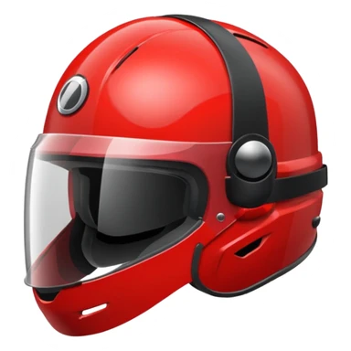 A Helmet – red with visor sticker