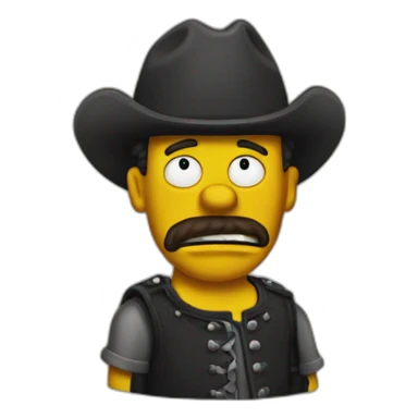 Black Bart Simpson sticker