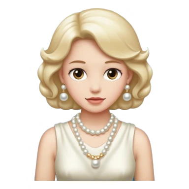 Clutching pearls  sticker