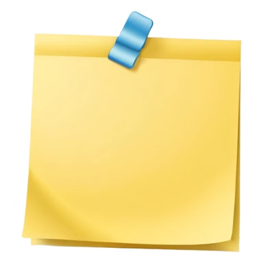 empty sticky note, no face or marks sticker