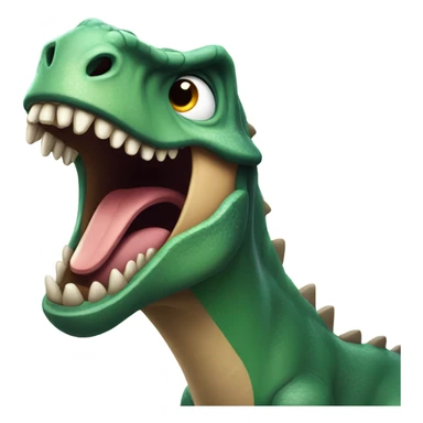 Dinosaur head banging  sticker