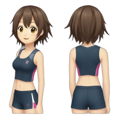 Haruhi Suzumiya In sportswear sticker