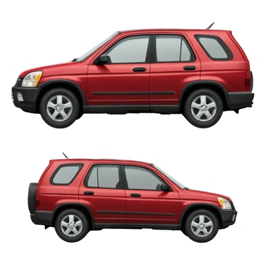 2002 red Honda CRV sticker