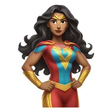 Latino woman superhero  sticker