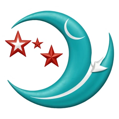 Turkuaz renginde türk bayrağı yapar mısın. Bayrak. I want to flag. 🇹🇷 Like this but turquoise. İt's must be turquoise. İt's just emoji  sticker