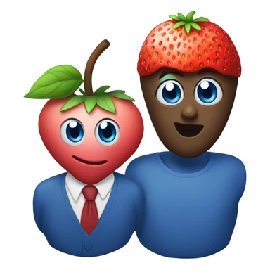 blueberry an strawberry sticker