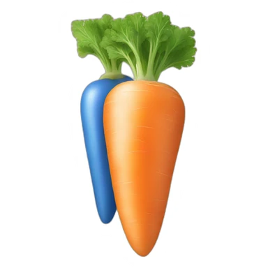 blue carrot sticker