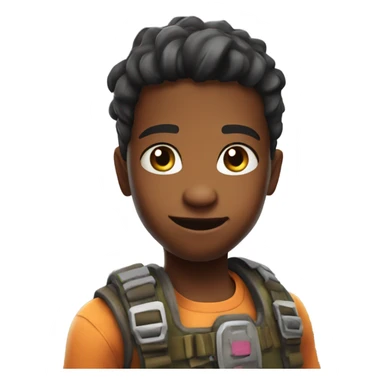 Kid play fortnite sticker