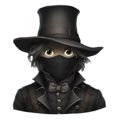 bloodborne  Victorian age hiding face sticker