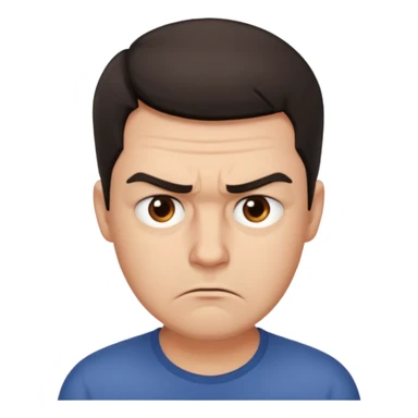 man frustrated sticker