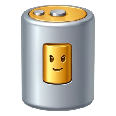 realistic small battery sticker