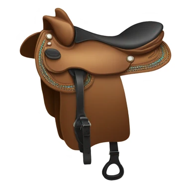 Saddle for horse riding sticker